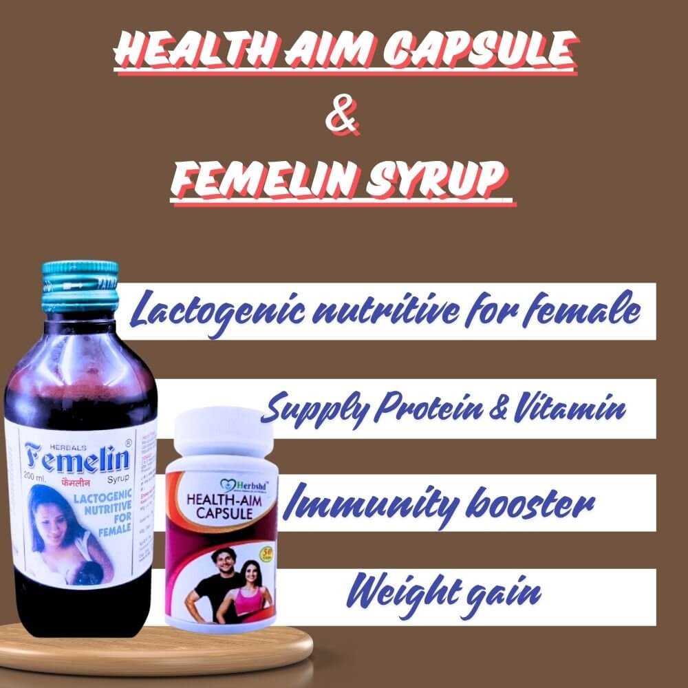 Health Aim Capsule & Femelin Syrup (combo pack) - HEALTH AIM PHARMACY