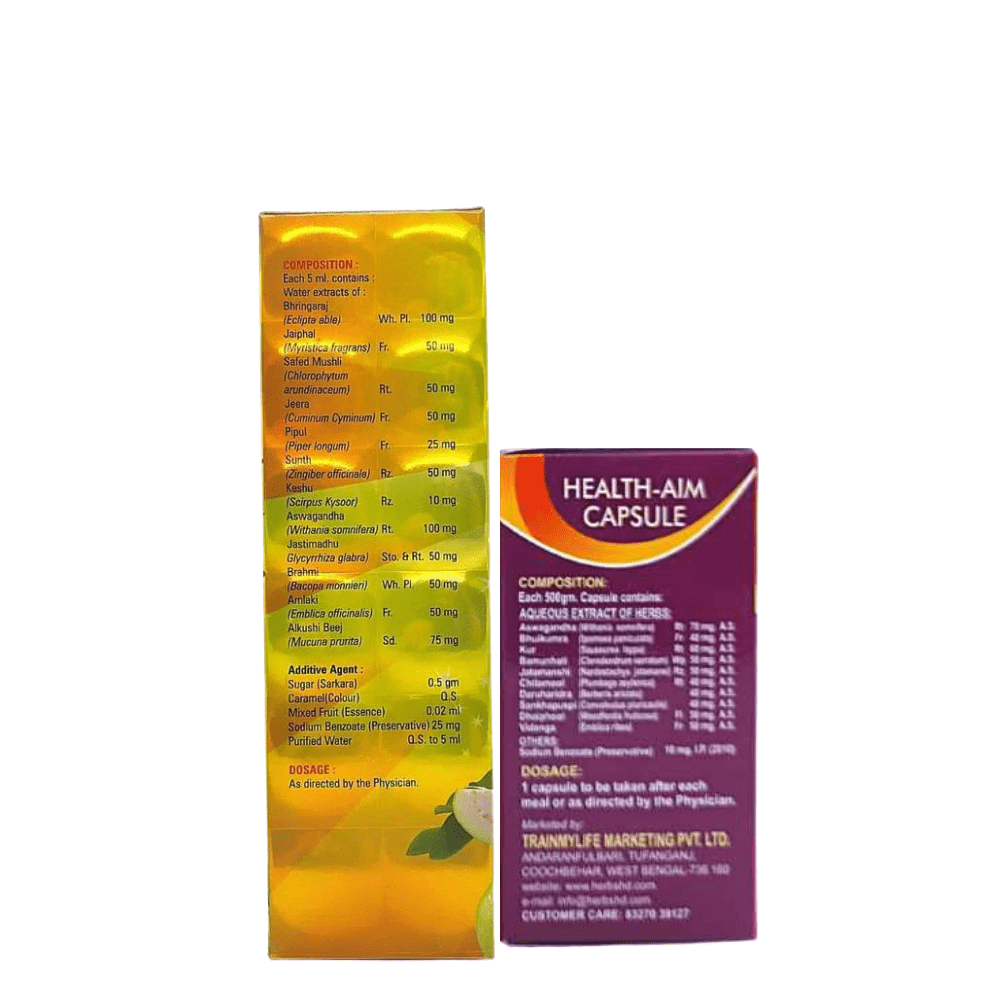 Health Aim capsule & Good Health tonic (combo pack) - HEALTH AIM PHARMACY
