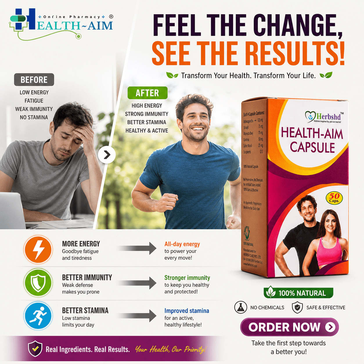 Health Aim Capsule | Health Aim Weight Gainer Capsule - HEALTH AIM PHARMACY
