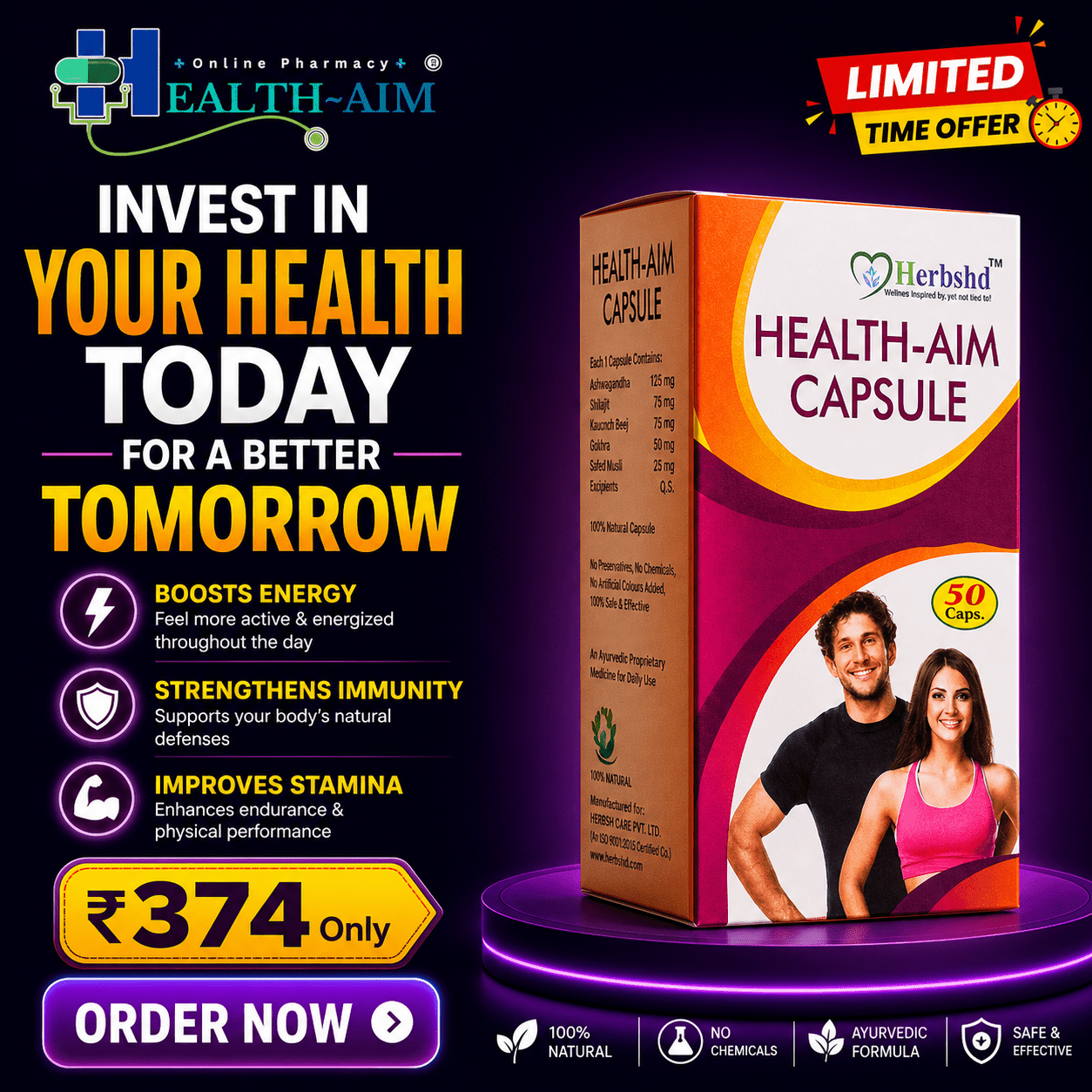 Health Aim Capsule | Health Aim Weight Gainer Capsule - HEALTH AIM PHARMACY