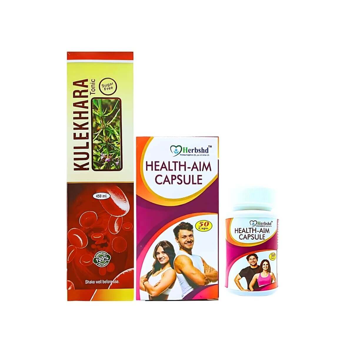Health Aim Capsule & Kulekhara Tonic (combo pack) - HEALTH AIM PHARMACY