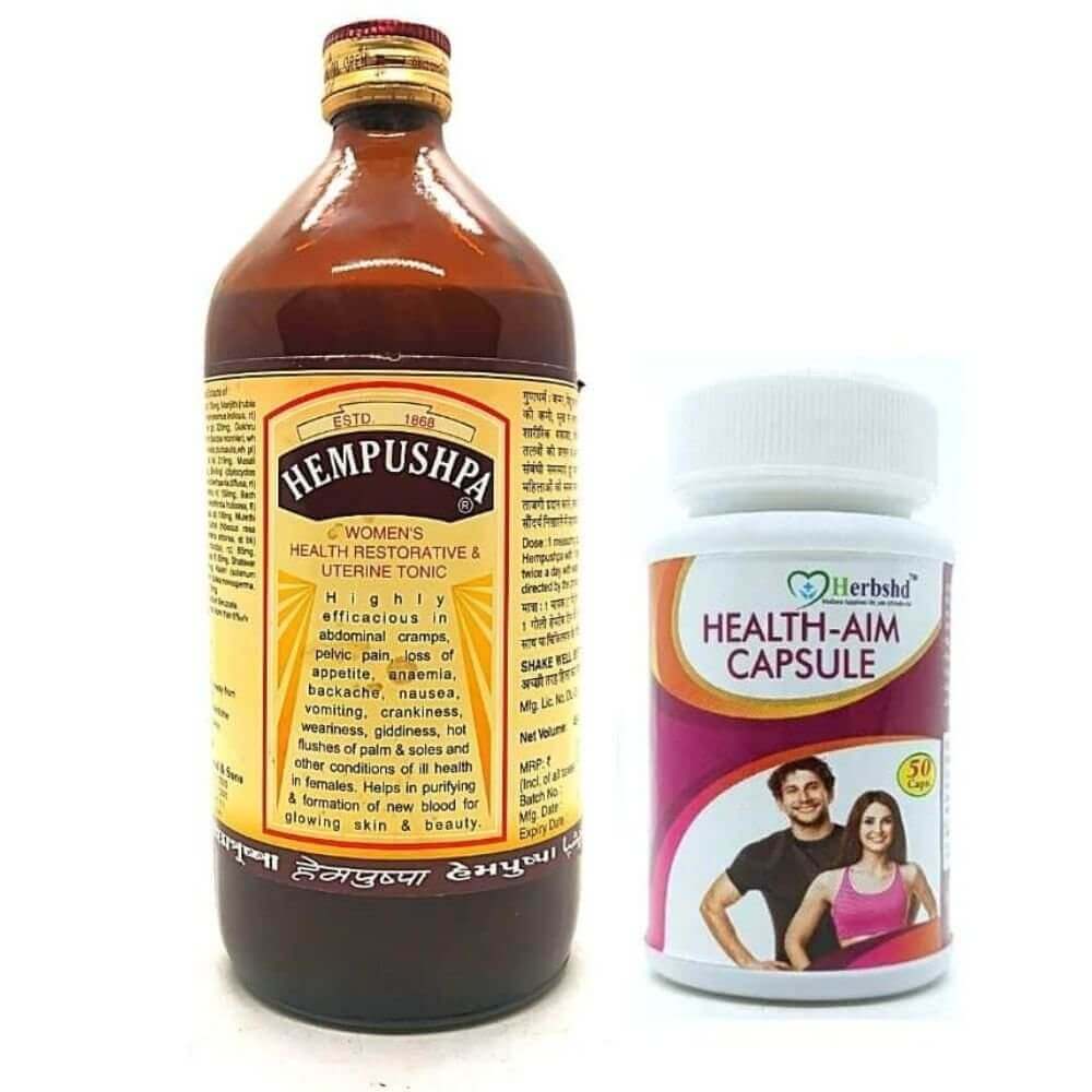 Hempushpa Tonic & Health Aim Capsule (combo pack). - HEALTH AIM PHARMACY