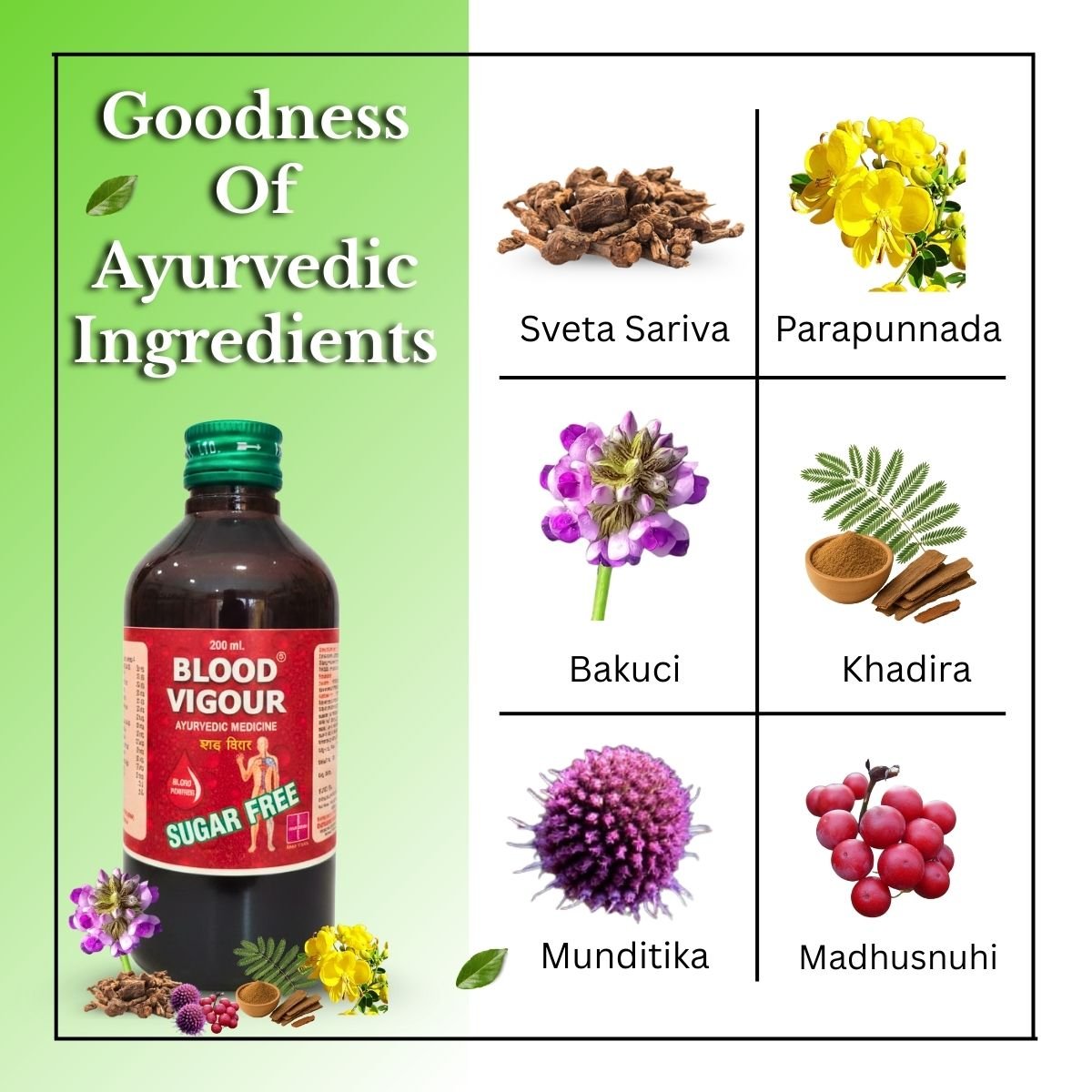 Herbal Blood Vigour Syrup + SkinRog Capsule Combo for Clear Skin & Blood Purifier | Health Aim Pharmacy