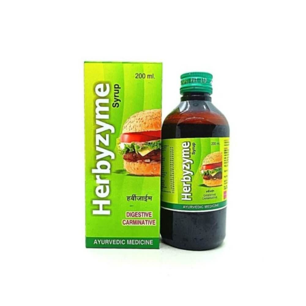 Herbals ( APS) Herbyzyme Syrup 200ml & Herbshed Gasram Anti - Gastritis capsule - HEALTH AIM PHARMACY