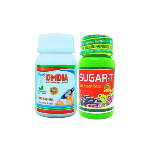 Herbshd Ayurvedic DMDIA Anti - sugar capsule & Sugar - T capsule combo - HEALTH AIM PHARMACY