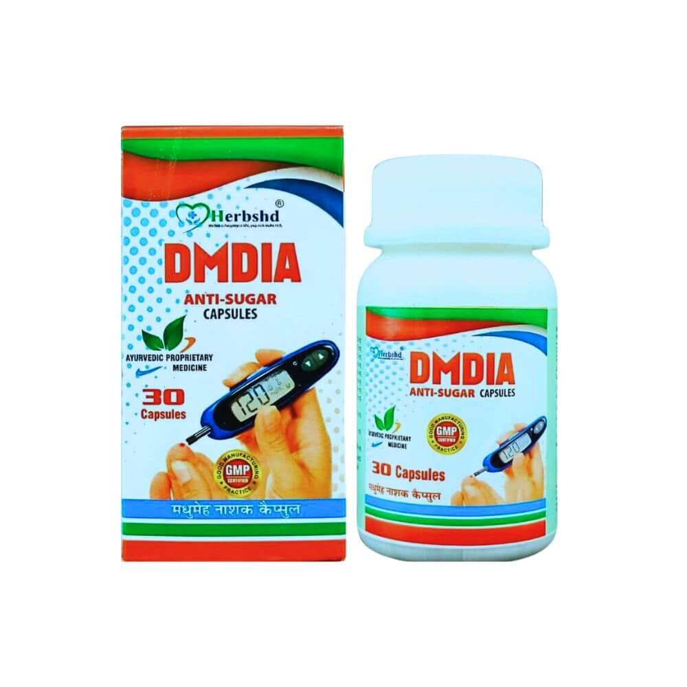 Herbshd Ayurvedic DMDIA Anti - sugar capsule & Sugar - T capsule combo - HEALTH AIM PHARMACY