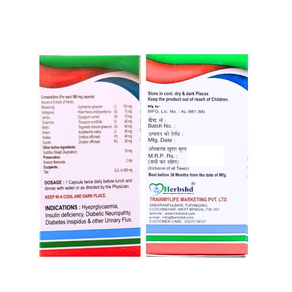 Herbshd Ayurvedic DMDIA Capsule & DIABIC Syrup - HEALTH AIM PHARMACY