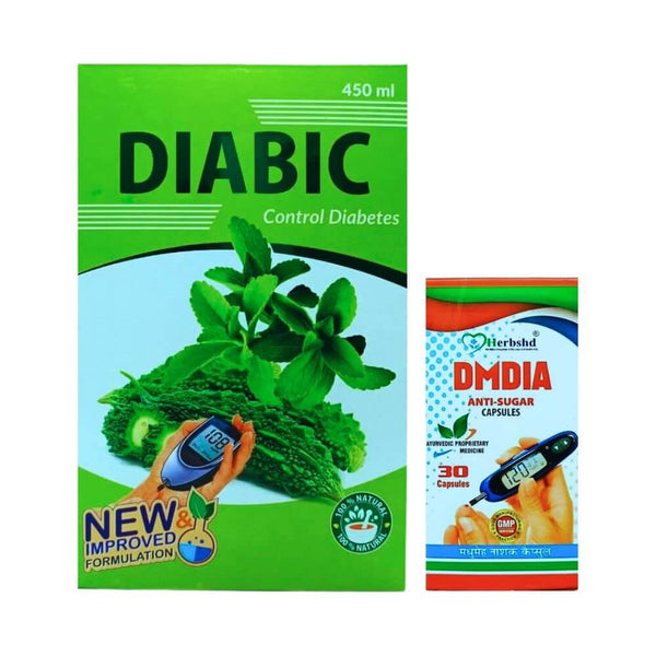 Herbshd Ayurvedic DMDIA Capsule & DIABIC Syrup - HEALTH AIM PHARMACY