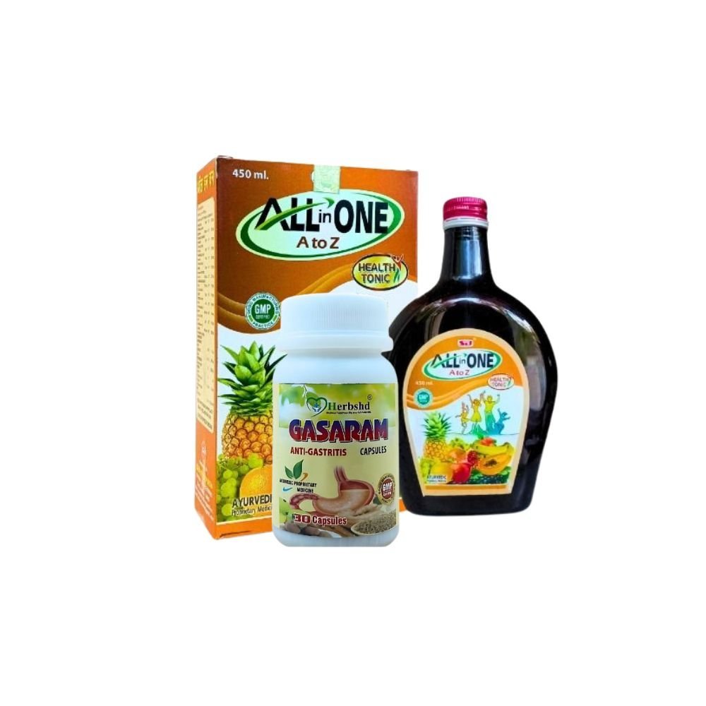 Herbshd Ayurvedic Gasaram Capsule & All In One Tonic For General Weakness | Gas - HEALTH AIM PHARMACY