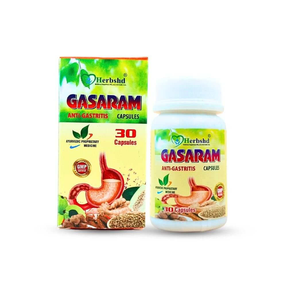 Herbshd Ayurvedic Gasaram Capsule & Gasguard Powder combo - HEALTH AIM PHARMACY