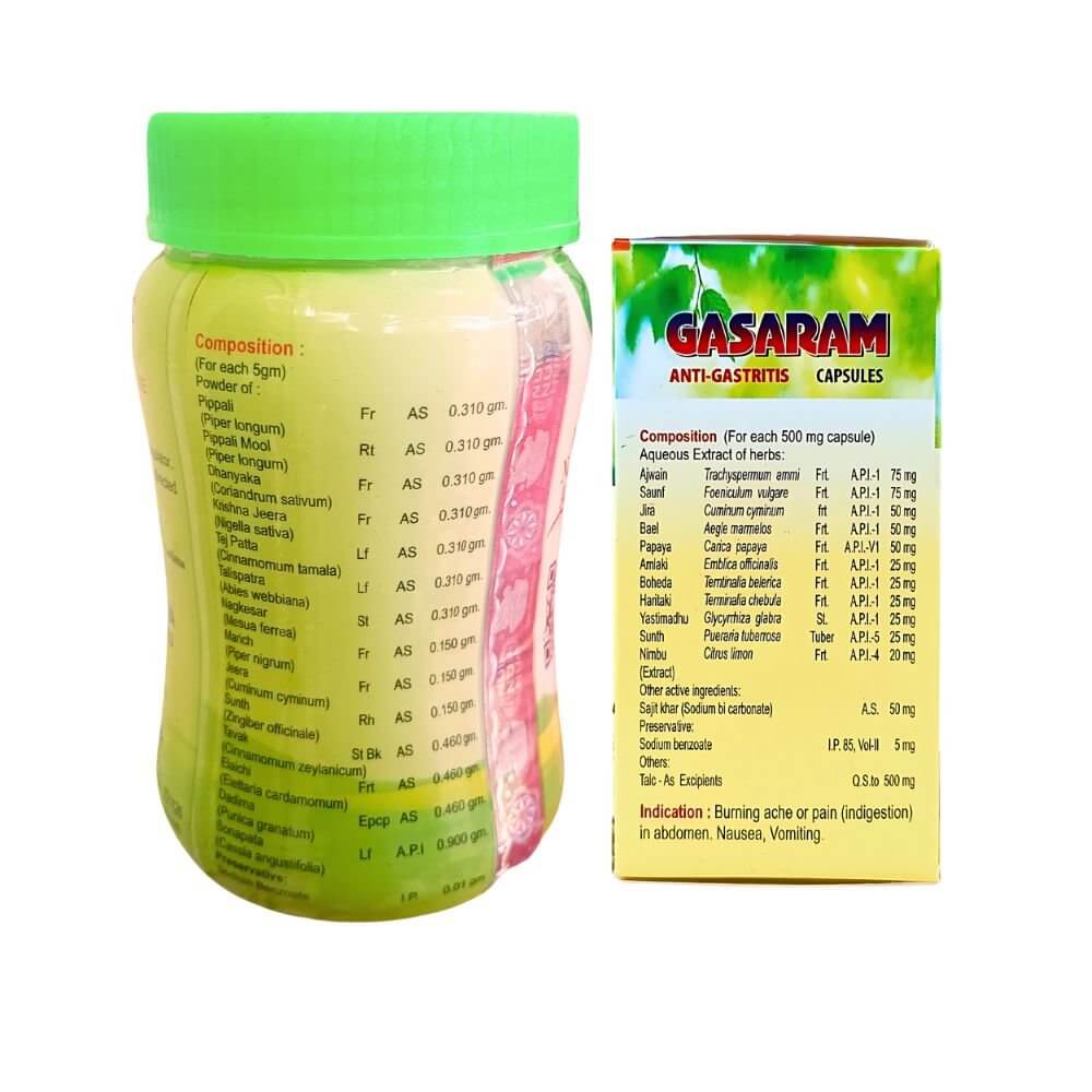 Herbshd Ayurvedic Gasaram Capsule & Gasguard Powder combo - HEALTH AIM PHARMACY
