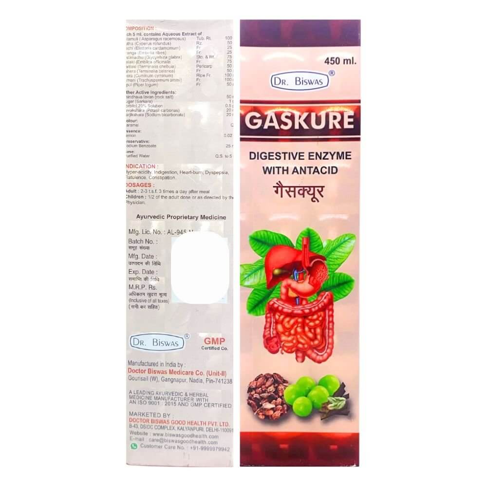 Herbshd Ayurvedic Gasaram Capsule & Gaskure Syrup combo - HEALTH AIM PHARMACY