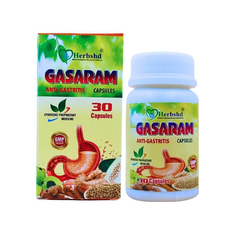 Herbshd Ayurvedic Gasaram Capsule & Gaskure Syrup combo - HEALTH AIM PHARMACY