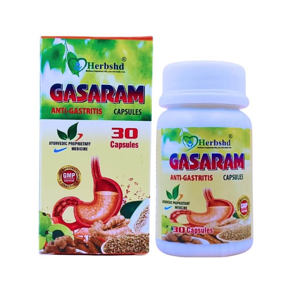 Herbshd Ayurvedic Gasaram capsule & Panchpachak Digestive Tonic Combo - HEALTH AIM PHARMACY