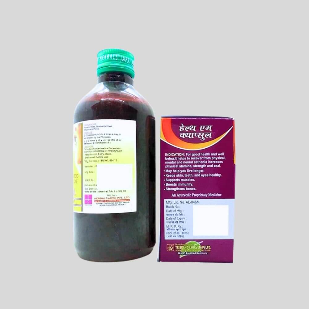 Herbshd Ayurvedic Health Aim capsule & Clemenstol Syrup (combo) - HEALTH AIM PHARMACY