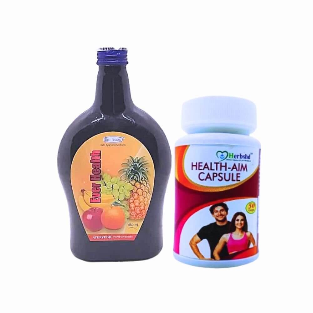 Herbshd Ayurvedic Health Aim Capsule & Ever Health Tonic combo pack - HEALTH AIM PHARMACY