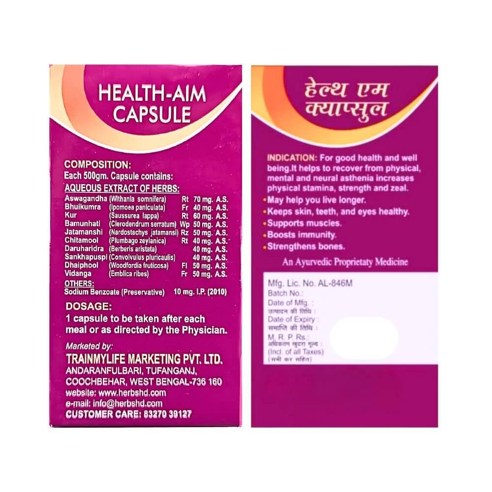 Herbshd ayurvedic Health Aim Capsule & Iron Plus Tonic combo - HEALTH AIM PHARMACY