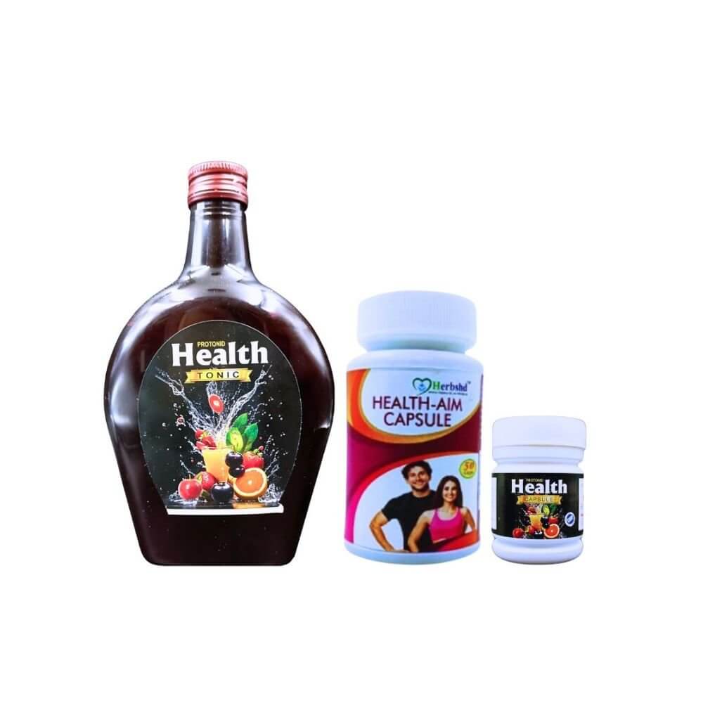 Herbshd Ayurvedic Health Aim Capsule & Protonid Health Tonic (combo) - HEALTH AIM PHARMACY