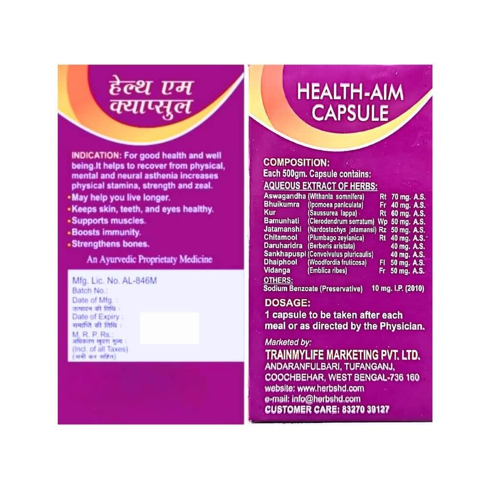 Herbshd ayurvedic Health Aim capsule & Shalsa combo - HEALTH AIM PHARMACY