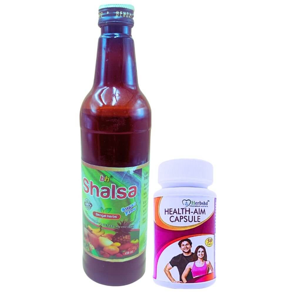 Herbshd ayurvedic Health Aim capsule & Shalsa combo - HEALTH AIM PHARMACY