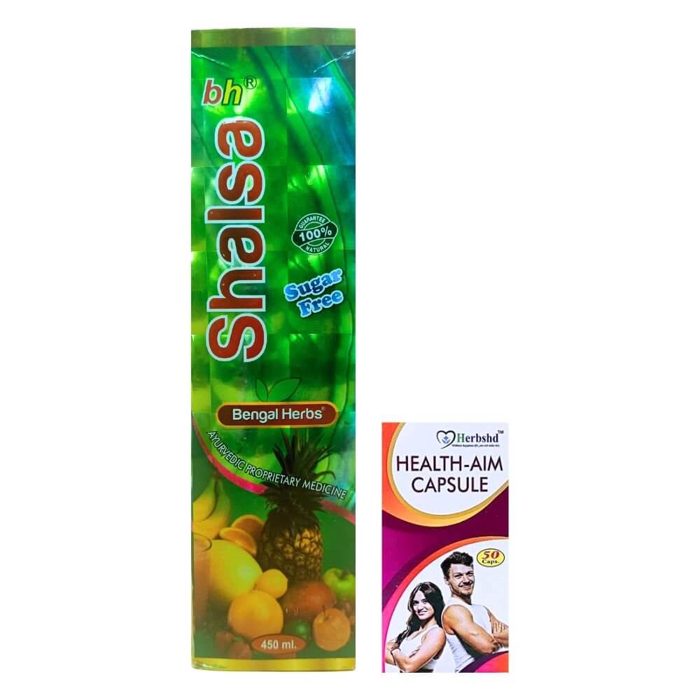 Herbshd ayurvedic Health Aim capsule & Shalsa combo - HEALTH AIM PHARMACY