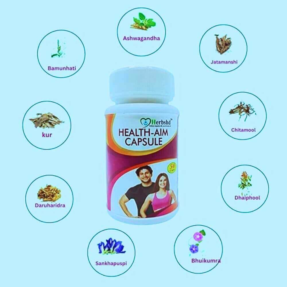 Herbshd Ayurvedic Health Aim Capsule & Xtra Zosh Capsule + Zosh Oil (combo) - HEALTH AIM PHARMACY