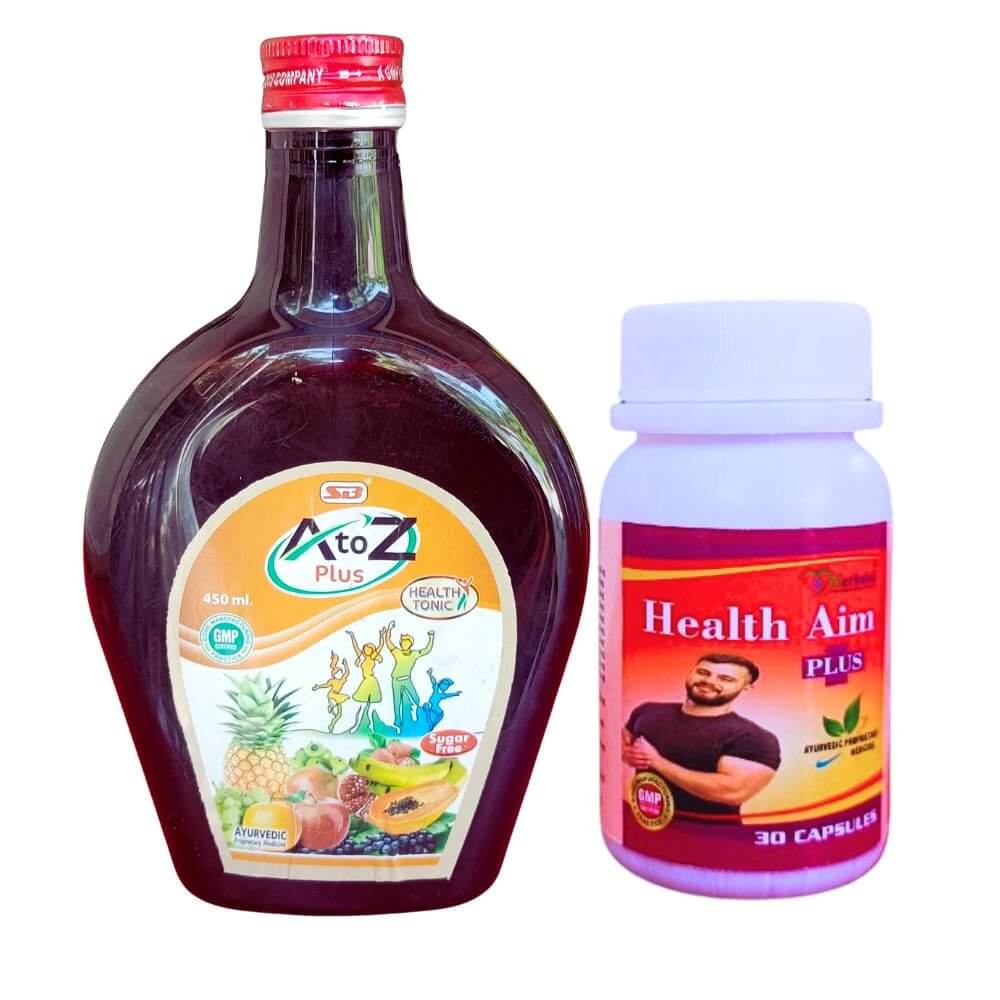 Herbshd Ayurvedic Health Aim Plus Capsule & All in one Health Tonic combo - HEALTH AIM PHARMACY