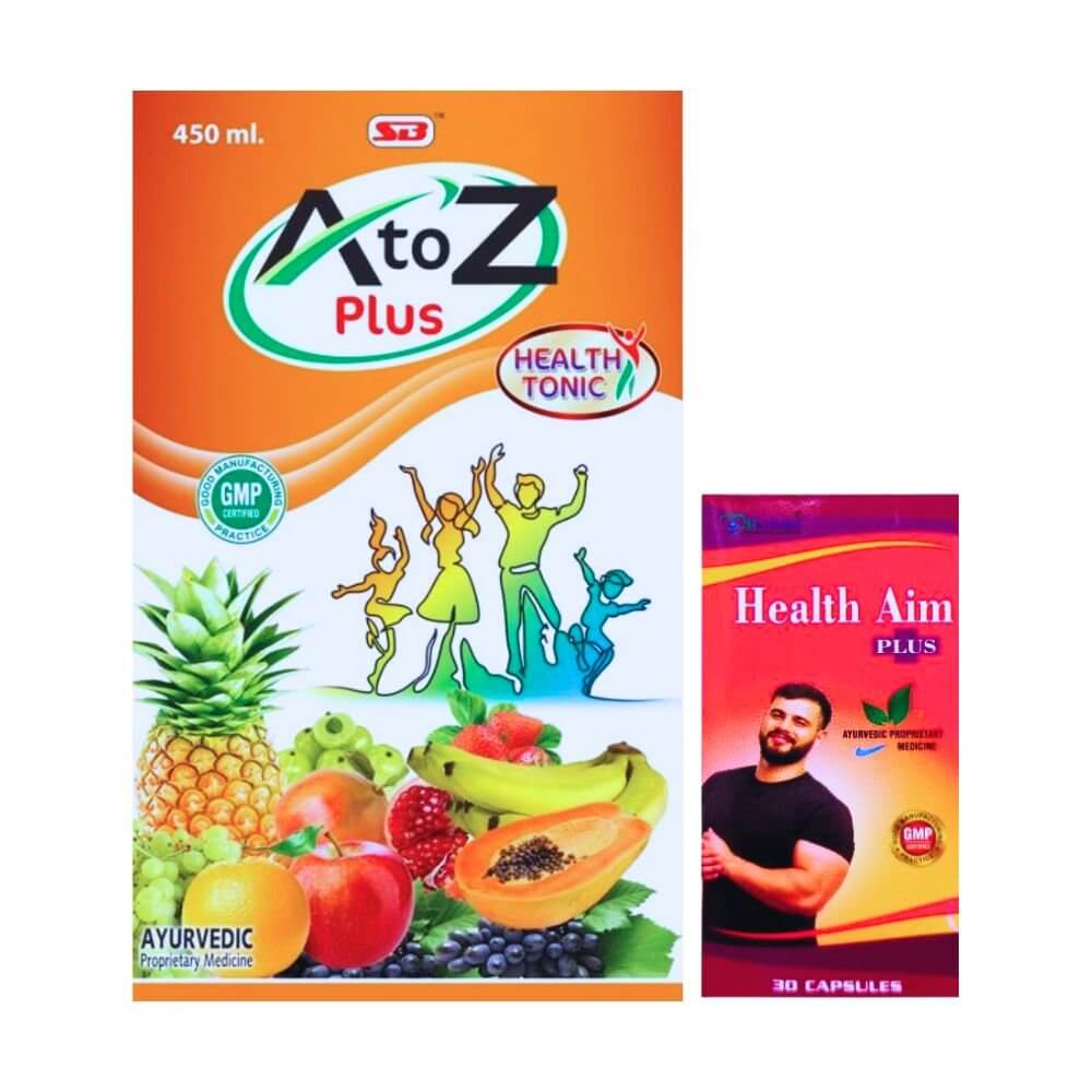 Herbshd Ayurvedic Health Aim Plus Capsule & All in one Health Tonic combo - HEALTH AIM PHARMACY
