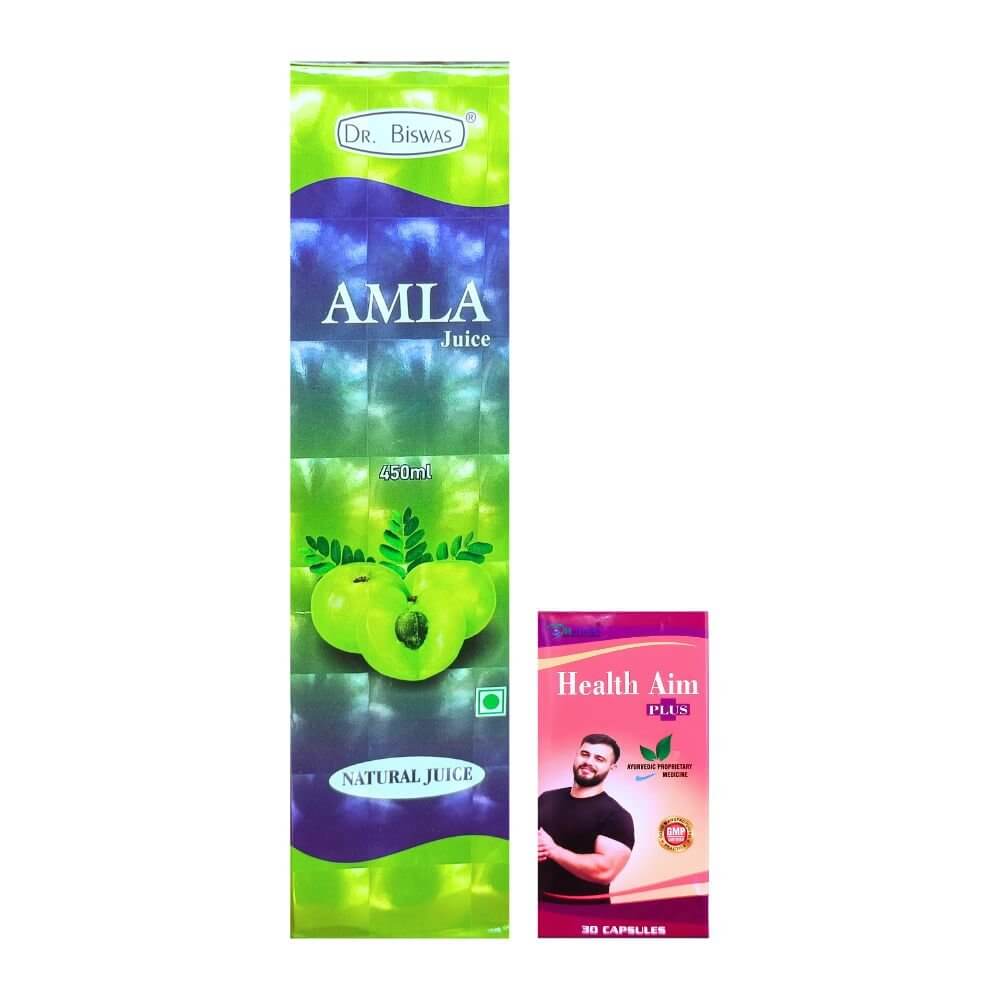 Herbshd Ayurvedic Health Aim Plus Capsule & Amla Juice combo - HEALTH AIM PHARMACY
