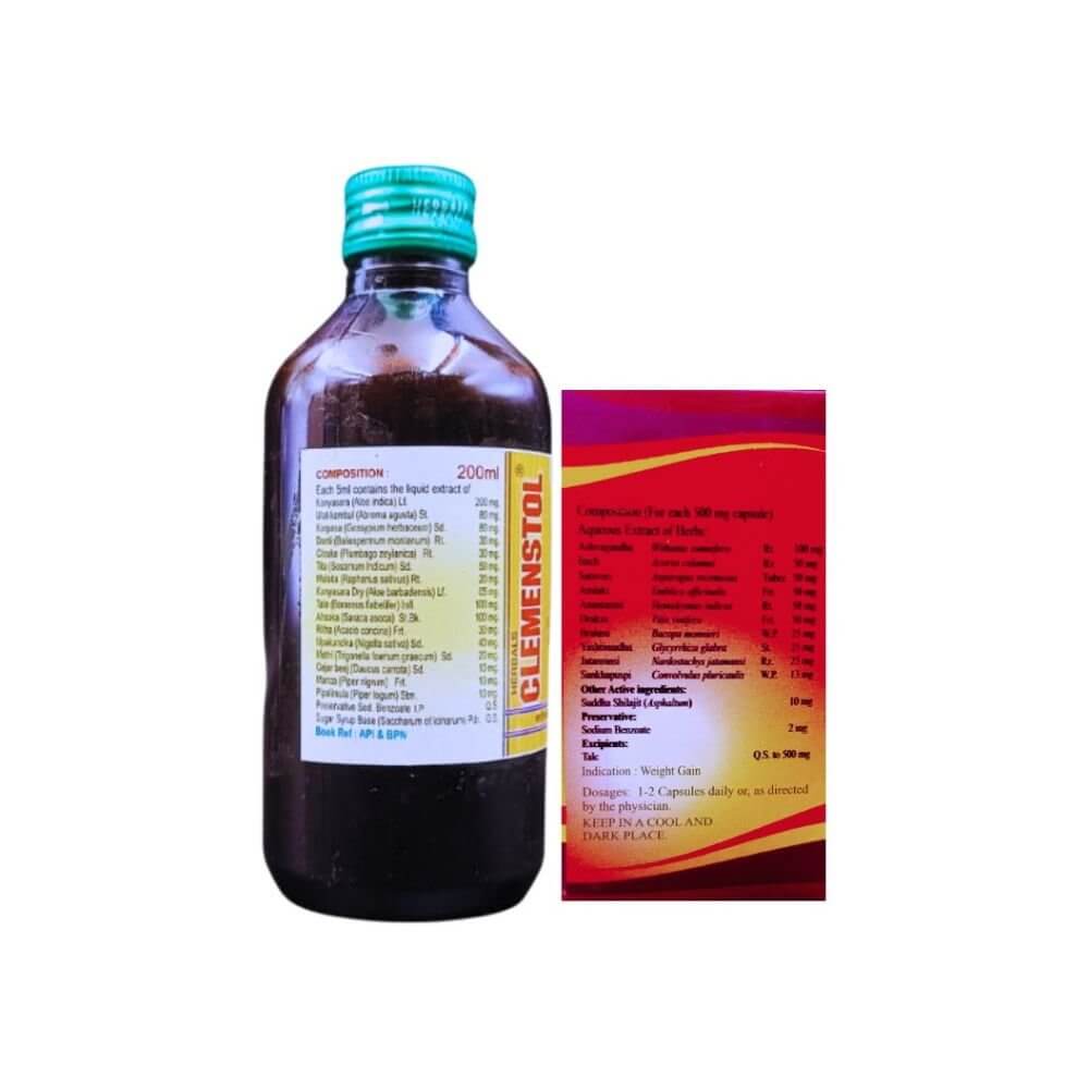 Herbshd Ayurvedic Health Aim Plus capsule & Clemenstol Syrup ( combo pack) - HEALTH AIM PHARMACY