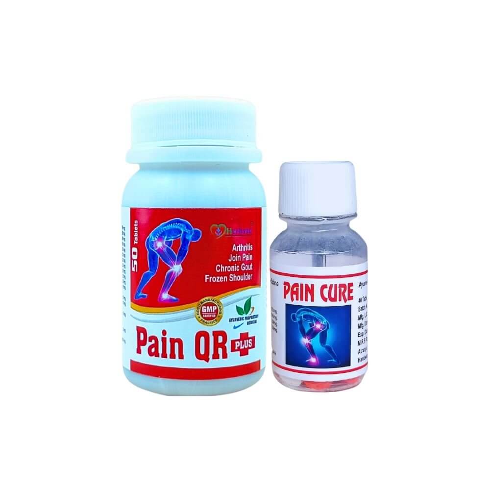 Herbshd Ayurvedic Pain QR Plus Capsule & Pain Cure Tablet combo - HEALTH AIM PHARMACY