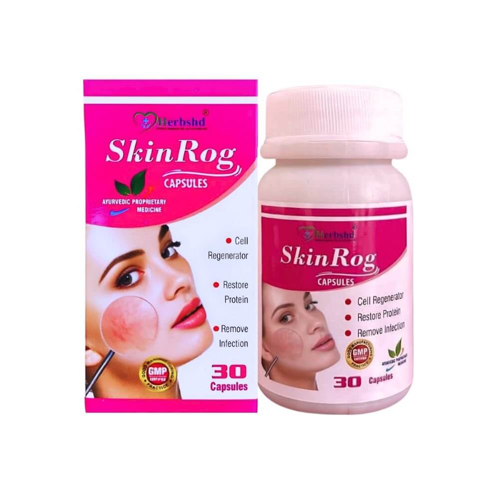 Herbshd Ayurvedic Skin Rog Capsule & Skin Care Syrup combo - HEALTH AIM PHARMACY