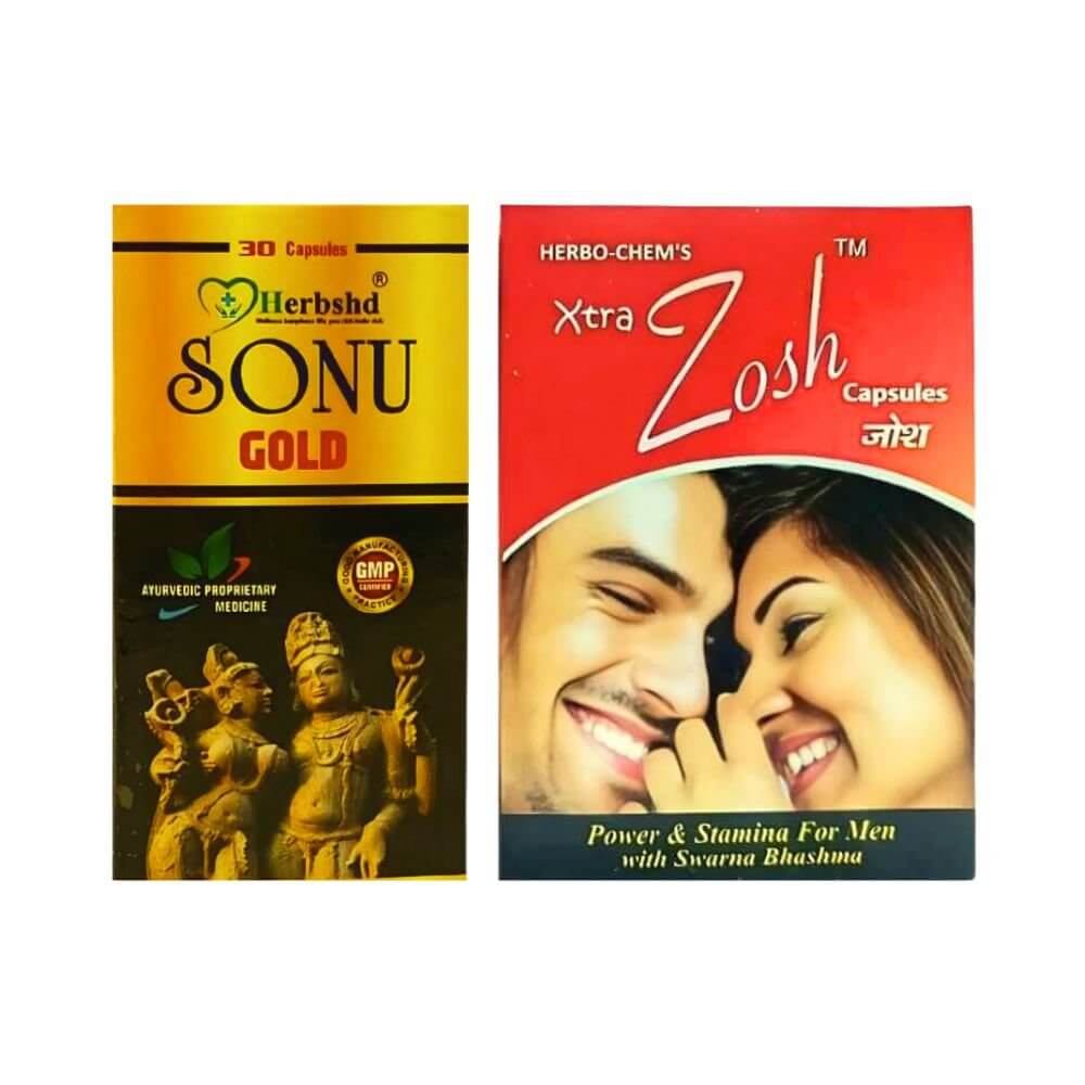 Herbshd Ayurvedic Sonu Gold capsule & Xtra Zosh capsule combo pack - HEALTH AIM PHARMACY