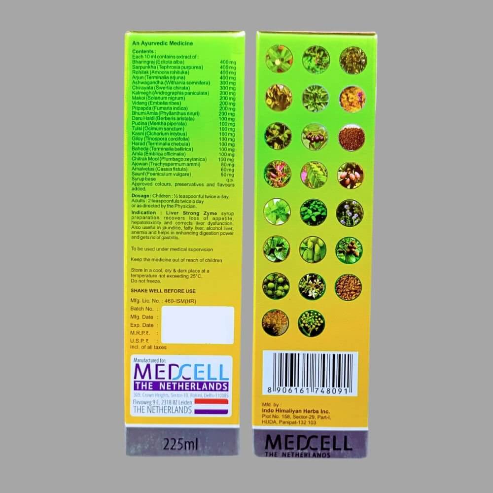 Herbshd Ayurvedic The Fatty Liver Capsule & Liver Strong Zyme Syrup ( combo ) - HEALTH AIM PHARMACY