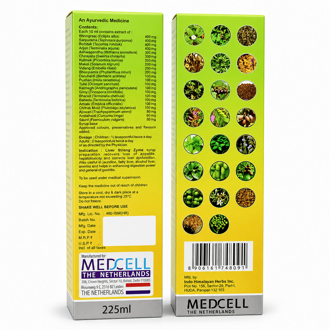 Herbshd Ayurvedic The Fatty Liver Capsule & Liver Strong Zyme Syrup | Combo Pack - HEALTH AIM PHARMACY