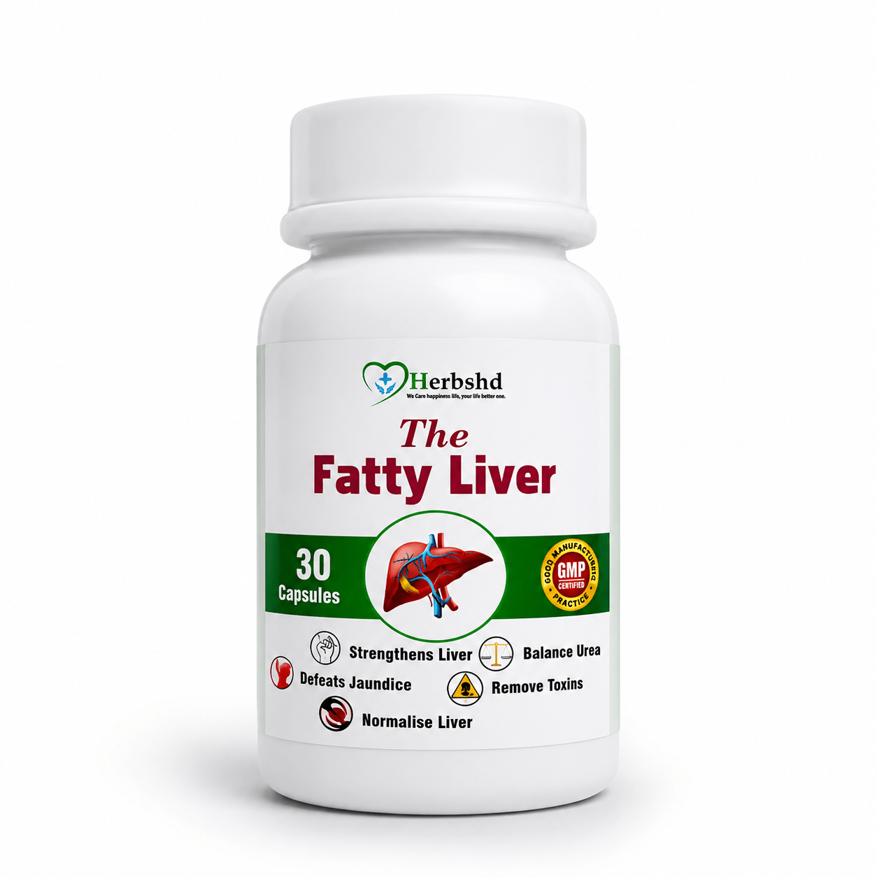 Herbshd Ayurvedic The Fatty Liver Capsule & Liver Strong Zyme Syrup | Combo Pack - HEALTH AIM PHARMACY