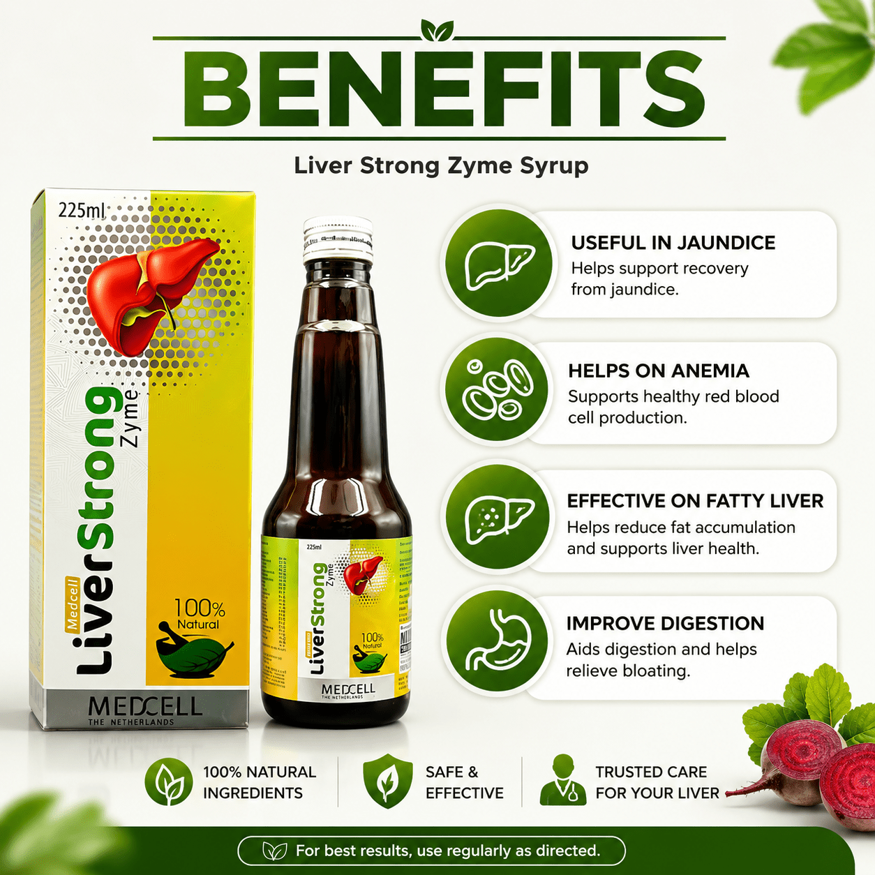 Herbshd Ayurvedic The Fatty Liver Capsule & Liver Strong Zyme Syrup | Combo Pack - HEALTH AIM PHARMACY