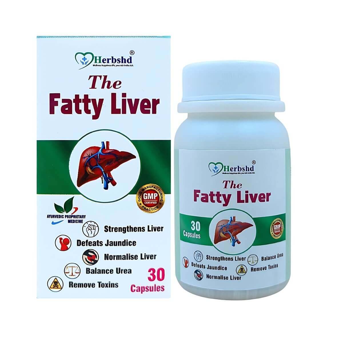 Herbshd Fatty Liver Capsule Helps With Fatty Liver - HEALTH AIM PHARMACY