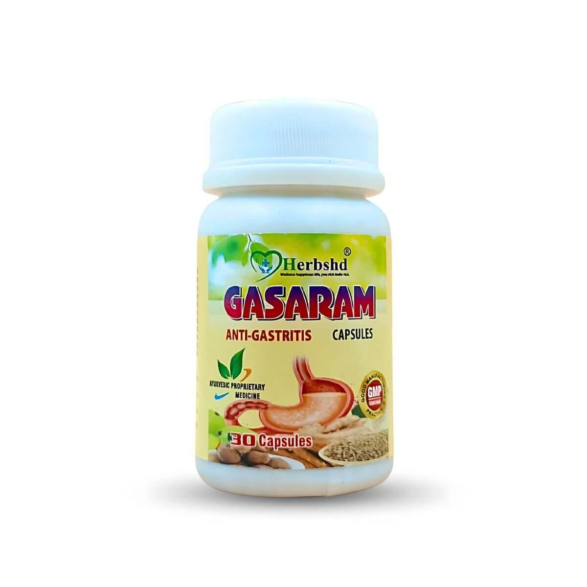 Herbshd Gasaram Anti - Gastritis Capsule | Acidity - HEALTH AIM PHARMACY
