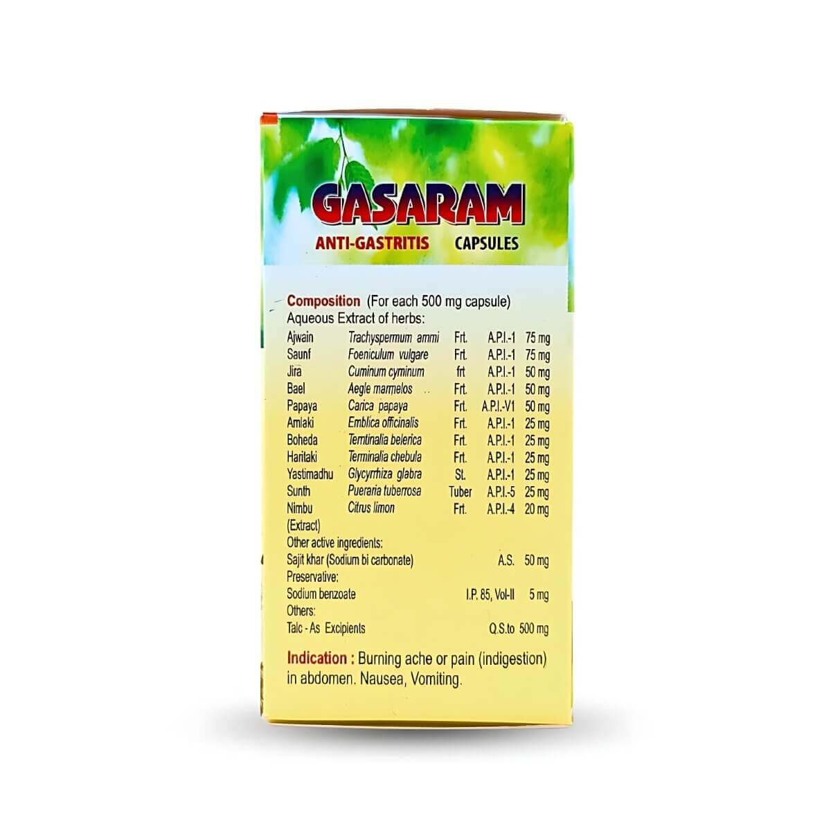 Herbshd Gasaram Anti - Gastritis Capsule | Acidity - HEALTH AIM PHARMACY