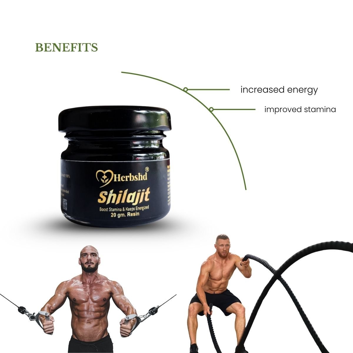 Herbshd Shilajit Resin - 20g | Boost Muscle & Stamina | 100% Ayurvedic - HEALTH AIM PHARMACY