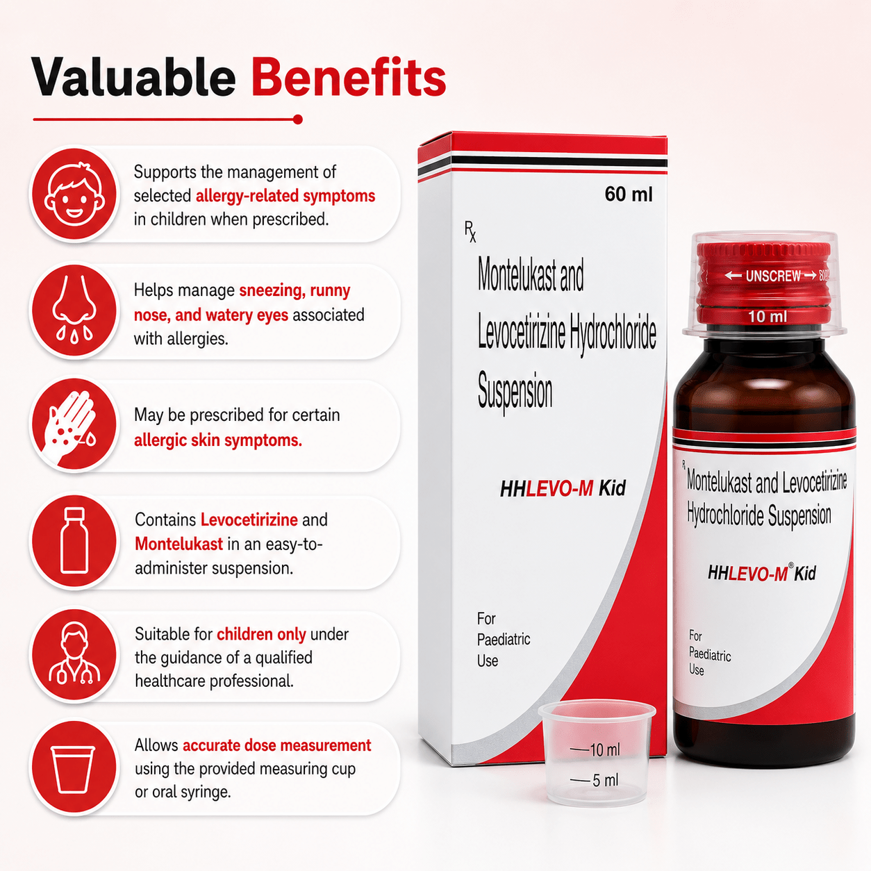 HHlevo-M Kid Suspension 60ml - HEALTH AIM PHARMACY