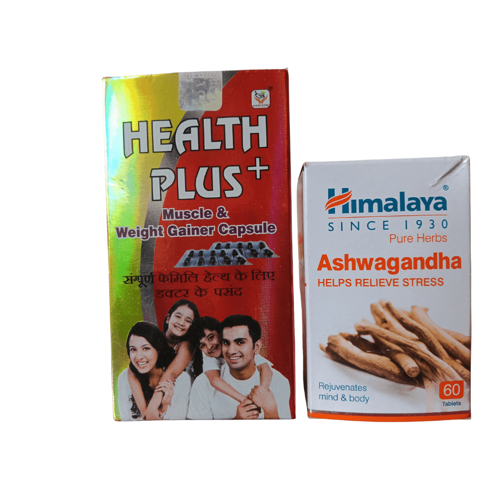 Himalaya Ashwagandha & Health Plus cap – Weight Gain & Stress Relief - HEALTH AIM PHARMACY