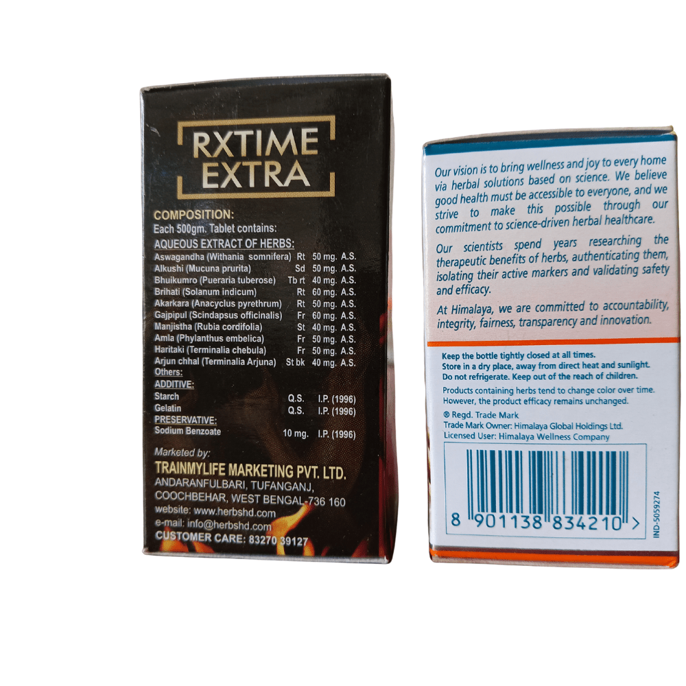 Himalaya Ashwagandha + RXTIME EXTRA – Energy & Power Boost - HEALTH AIM PHARMACY