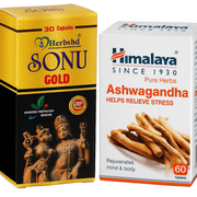 Himalaya Ashwagandha + Sonu Gold Capsule for Strength & Calm - HEALTH AIM PHARMACY