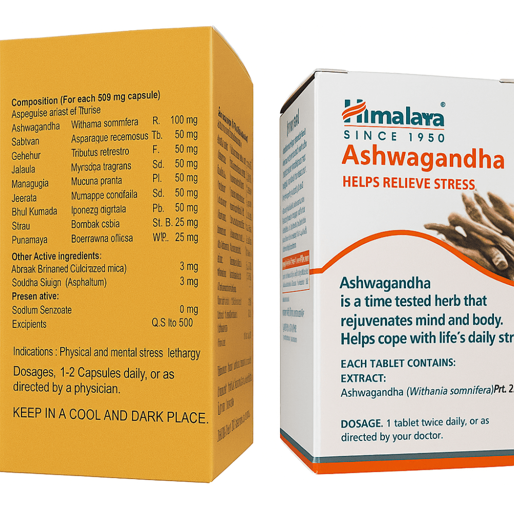 Himalaya Ashwagandha + Sonu Gold Capsule for Strength & Calm - HEALTH AIM PHARMACY