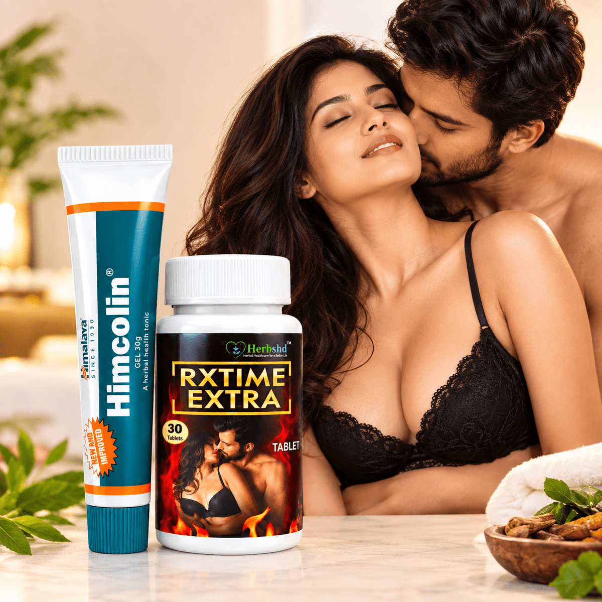 Himalaya Himcolin 30g Gel And Rxtime Extra 30Tablet (Combo Pack) - HEALTH AIM PHARMACY
