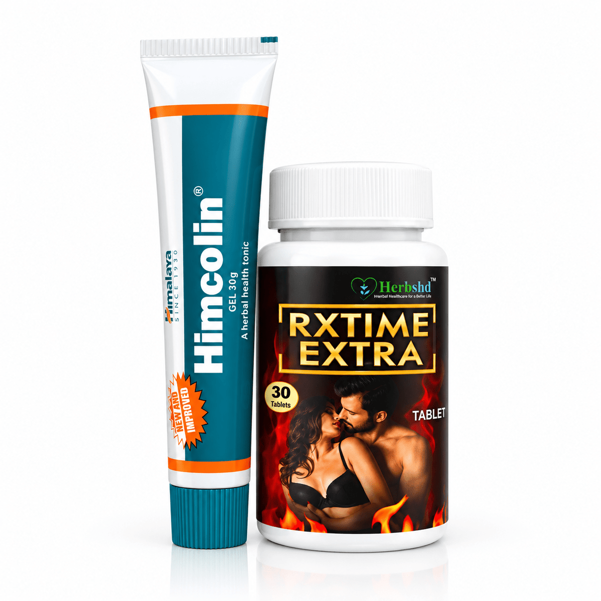 Himalaya Himcolin 30g Gel And Rxtime Extra 30Tablet (Combo Pack) - HEALTH AIM PHARMACY