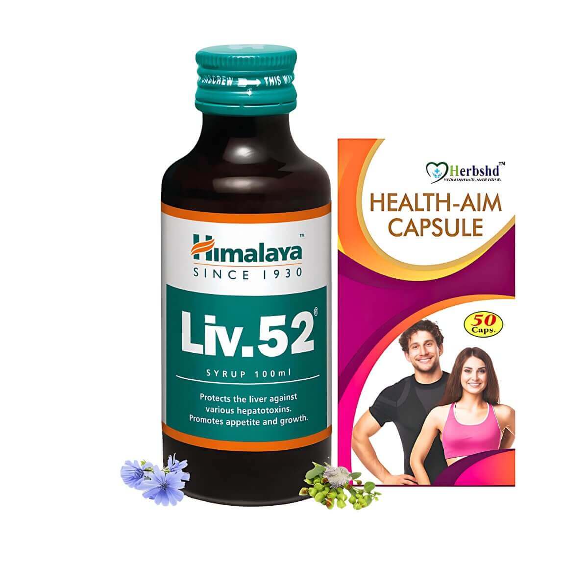 Himalaya Liv.52 Syrup & Health Aim Capsule - HEALTH AIM PHARMACY