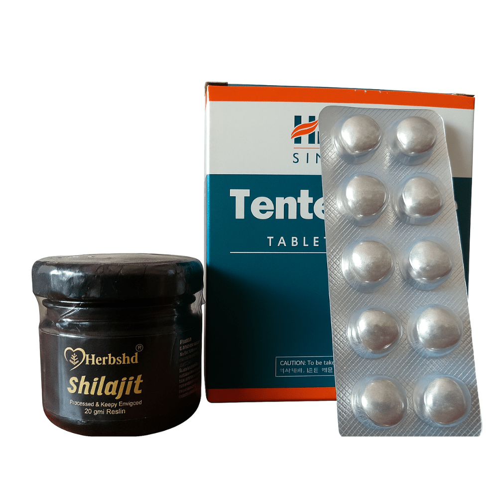 Himalaya Tentex Forte & HERBSHD Shilajit Resin - HEALTH AIM PHARMACY